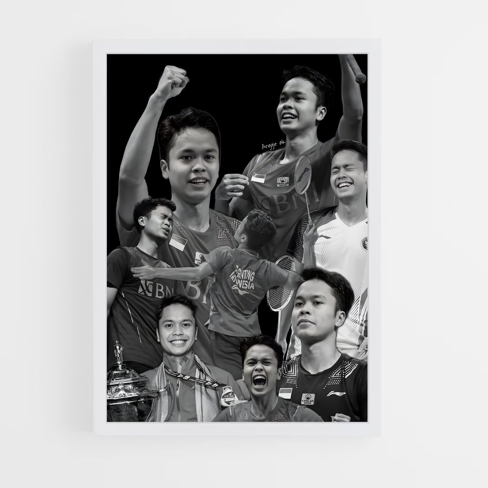 Poster La Victoire de Singapour – affiche Badminton (vue 3)
